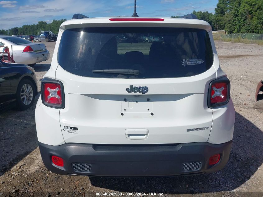 2020 Jeep Renegade Sport Fwd VIN: ZACNJAAB8LPM03826 Lot: 40242980