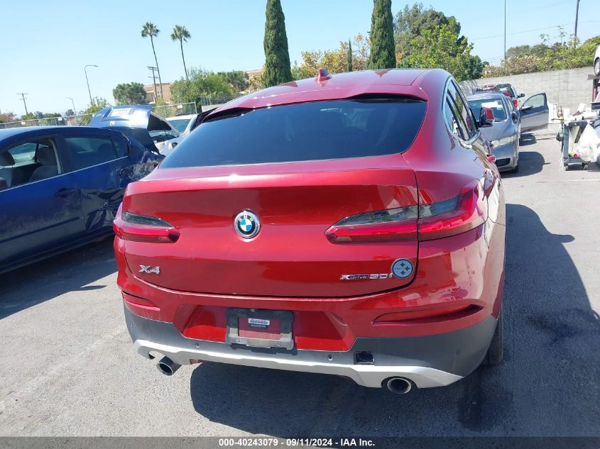 2019 BMW X4 xDrive30I VIN: 5UXUJ3C58KLG53945 Lot: 40243079