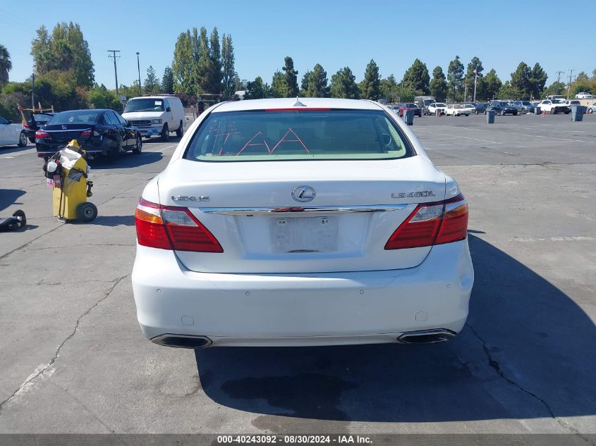 2010 Lexus Ls 460 L VIN: JTHGL5EF4A5041699 Lot: 40243092