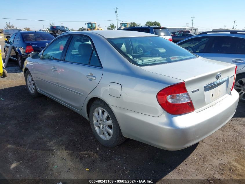 2002 Toyota Camry Xle V6 VIN: 4T1BF30K82U002516 Lot: 40243109