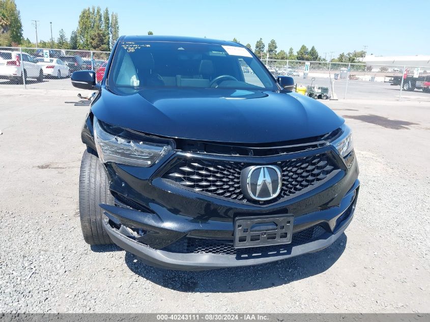 2019 Acura Rdx A-Spec Package VIN: 5J8TC1H6XKL008127 Lot: 40243111