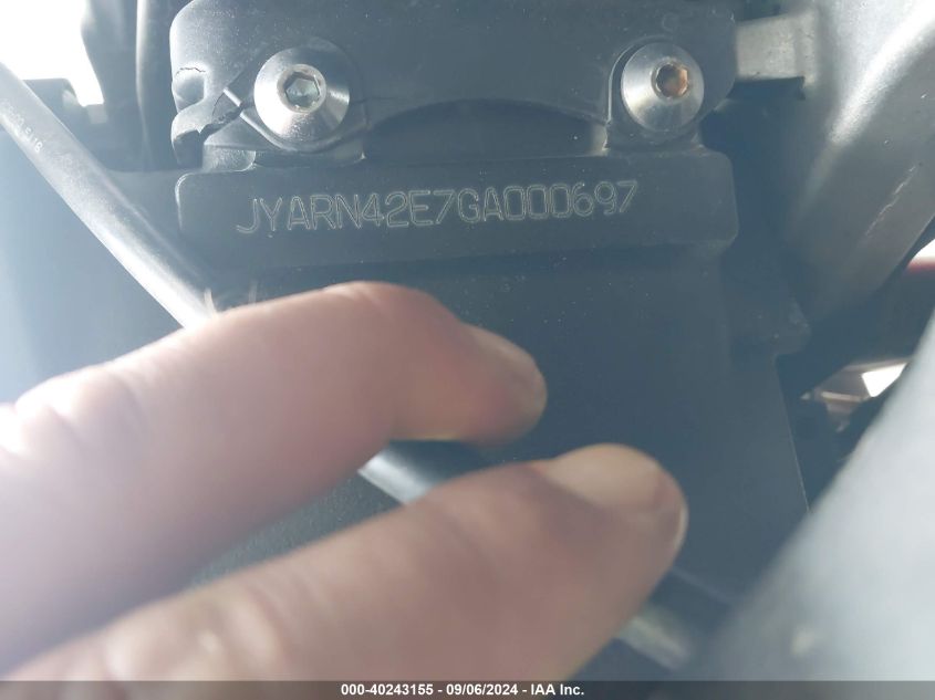 JYARN42E7GA000697 2016 Yamaha Yzfr1S