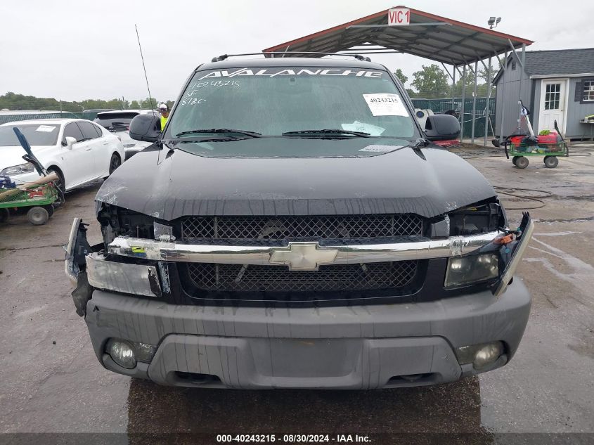 2002 Chevrolet Avalanche 1500 VIN: 3GNEK13T92G113088 Lot: 40243215