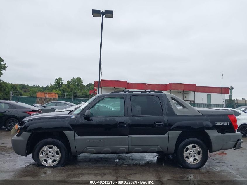 2002 Chevrolet Avalanche 1500 VIN: 3GNEK13T92G113088 Lot: 40243215