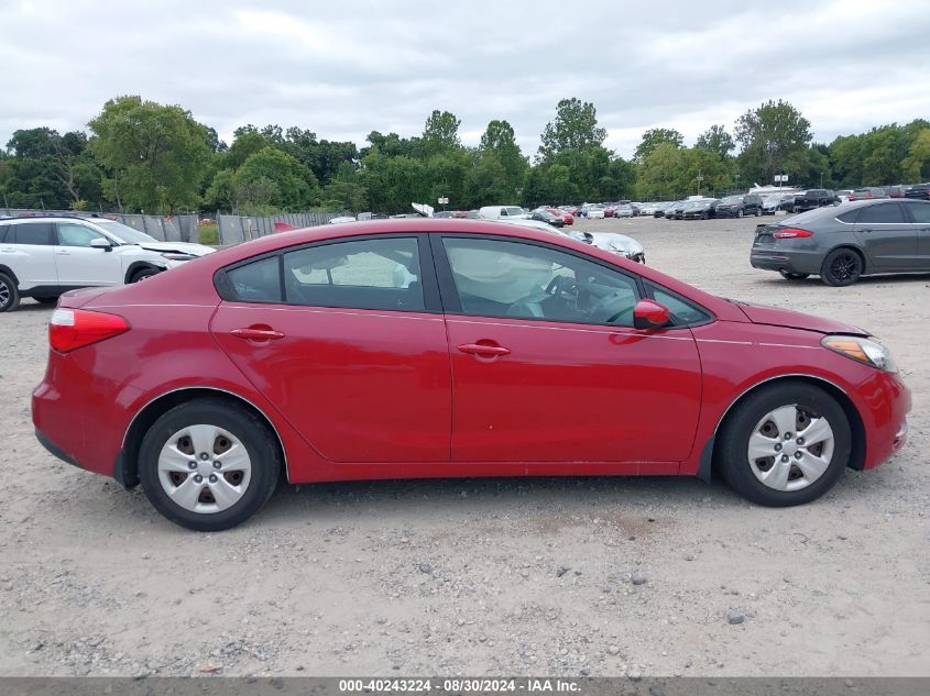 2016 Kia Forte Lx VIN: KNAFK4A61G5445663 Lot: 40243224