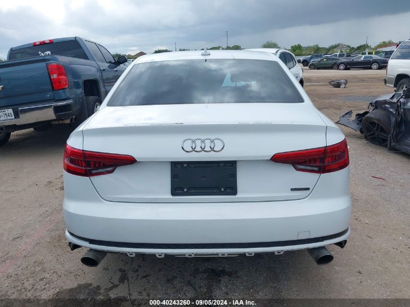 2017 Audi A4 Premium VIN: WAUDNAF44HN046848 Lot: 40243260