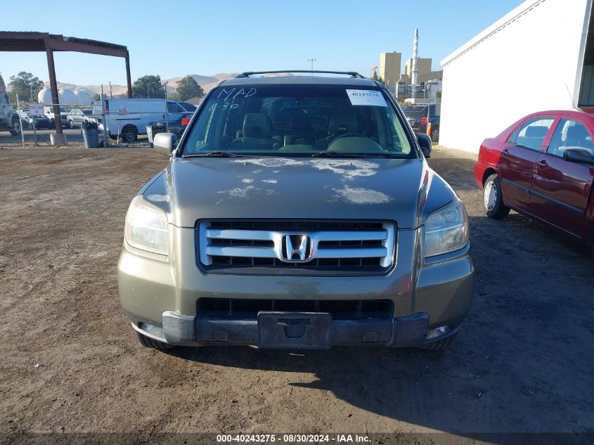 2007 Honda Pilot Ex-L VIN: 2HKYF18547H532727 Lot: 40243275