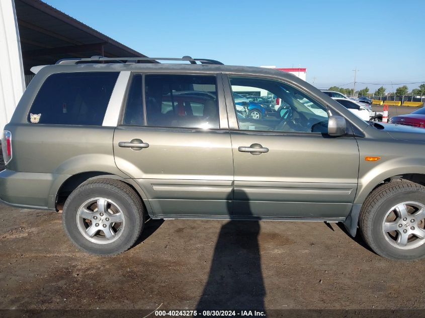 2007 Honda Pilot Ex-L VIN: 2HKYF18547H532727 Lot: 40243275