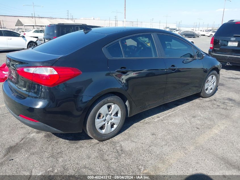 VIN KNAFX4A60F5285615 2015 KIA Forte, LX no.4