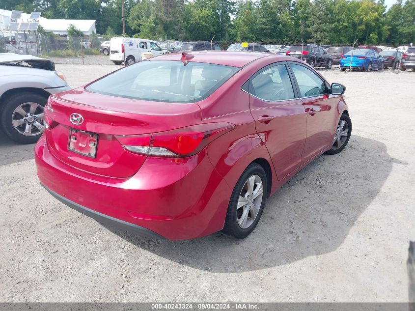 2016 Hyundai Elantra Value Edition VIN: KMHDH4AE0GU593188 Lot: 40243324