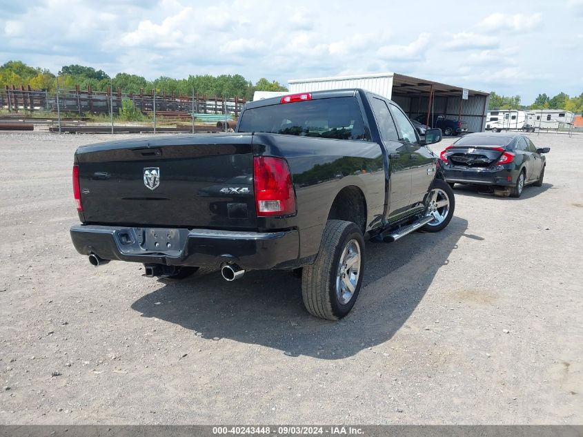 2017 Ram 1500 Express Quad Cab 4X4 6'4 Box VIN: 1C6RR7FT8HS796866 Lot: 40243448