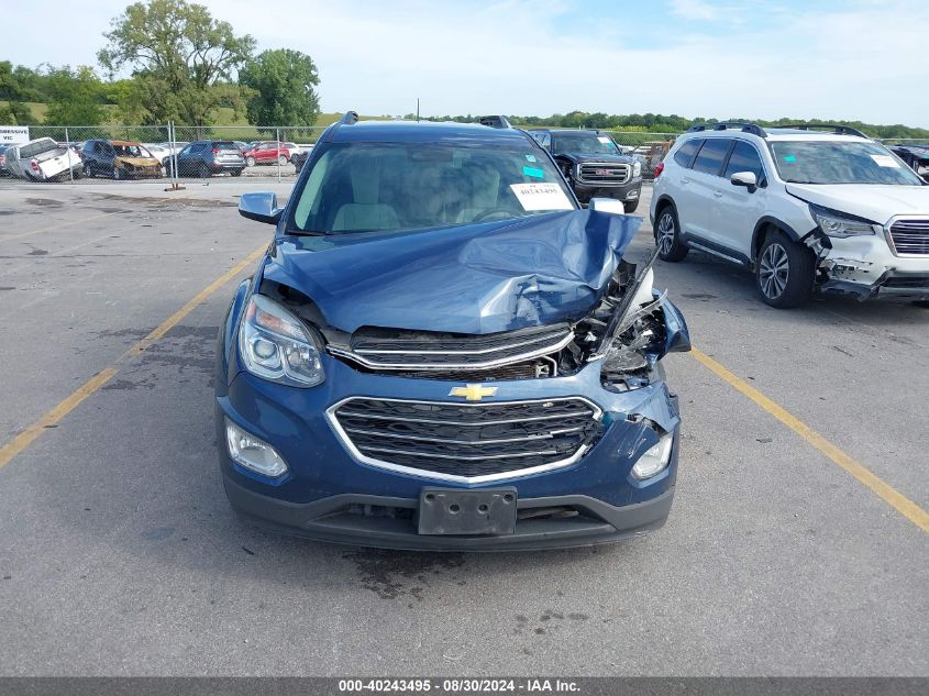 2016 Chevrolet Equinox Ltz VIN: 2GNFLGEK7G6276009 Lot: 40243495