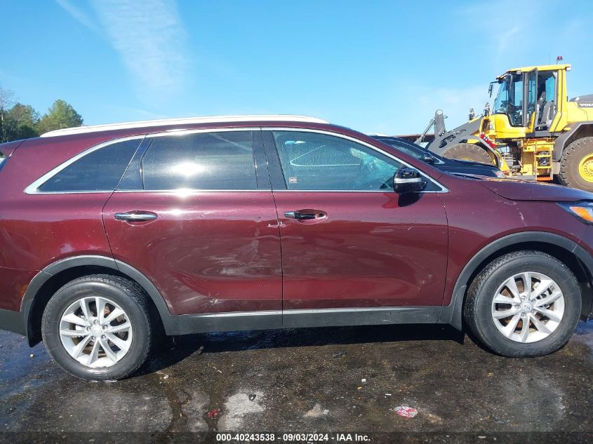 2018 Kia Sorento 2.4L Lx VIN: 5XYPG4A31JG407752 Lot: 40243538