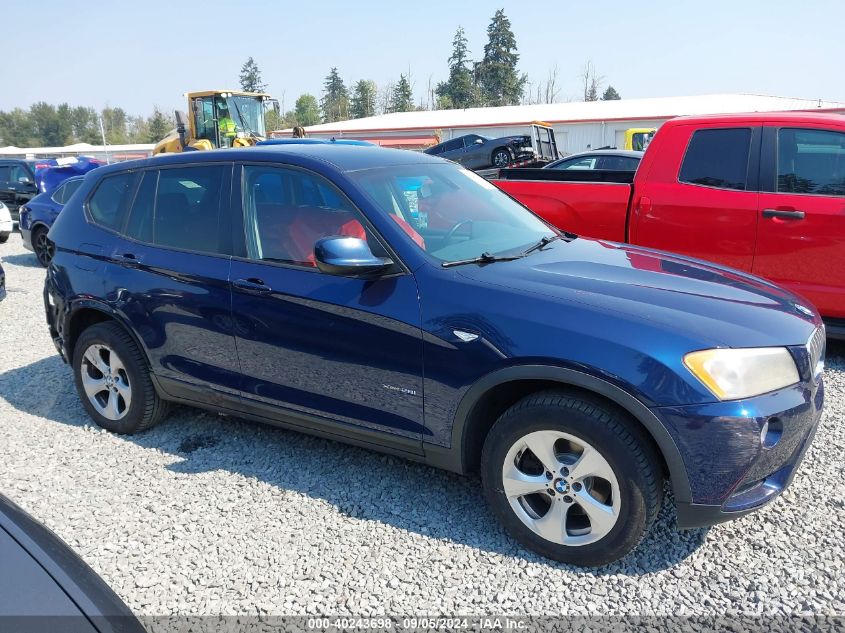 2011 BMW X3 xDrive28I VIN: 5UXWX5C50BL713507 Lot: 40243698