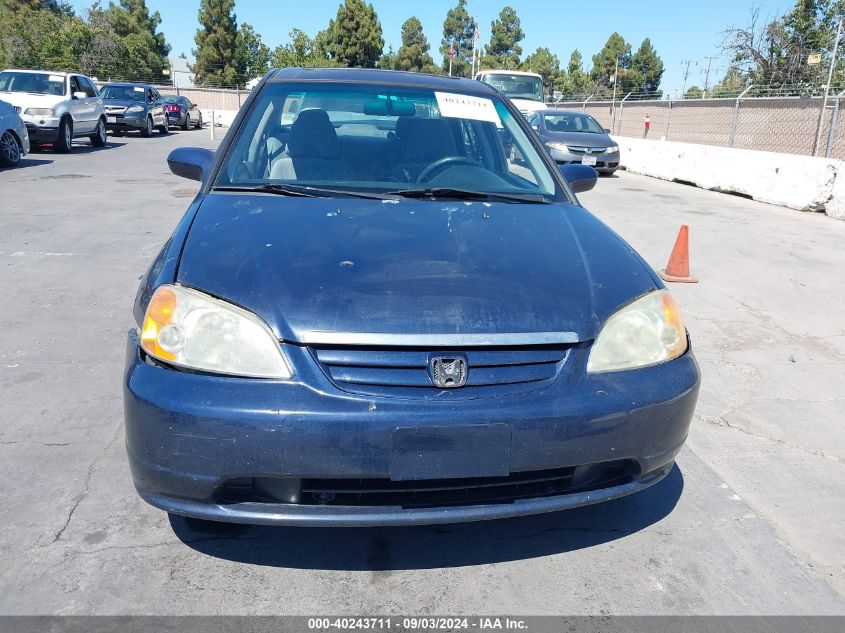 2003 Honda Civic Ex VIN: 2HGES26723H614985 Lot: 40243711