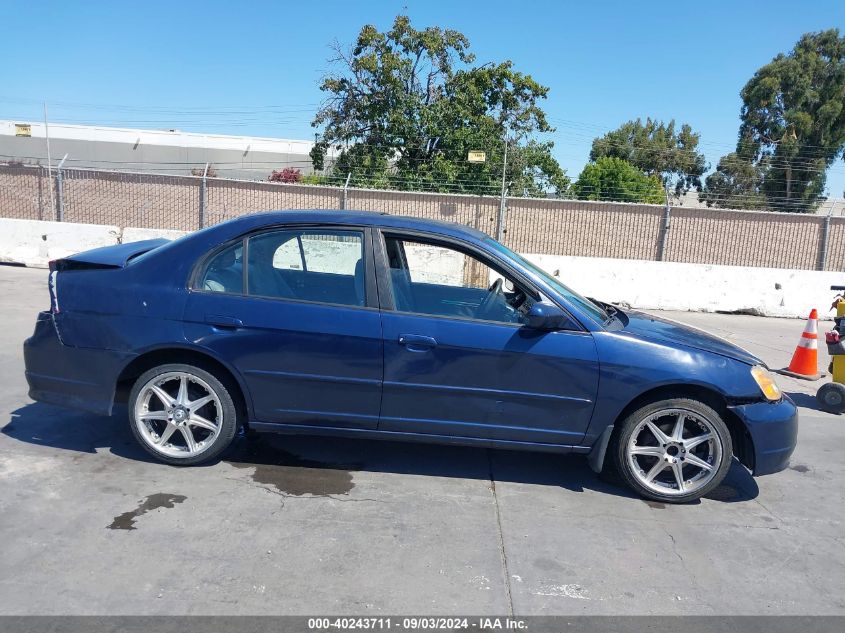 2003 Honda Civic Ex VIN: 2HGES26723H614985 Lot: 40243711