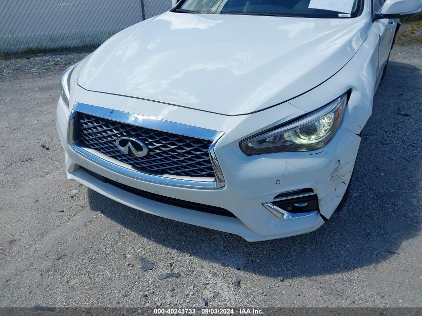 2022 Infiniti Q50 Luxe VIN: JN1EV7BP1NM310414 Lot: 40243733