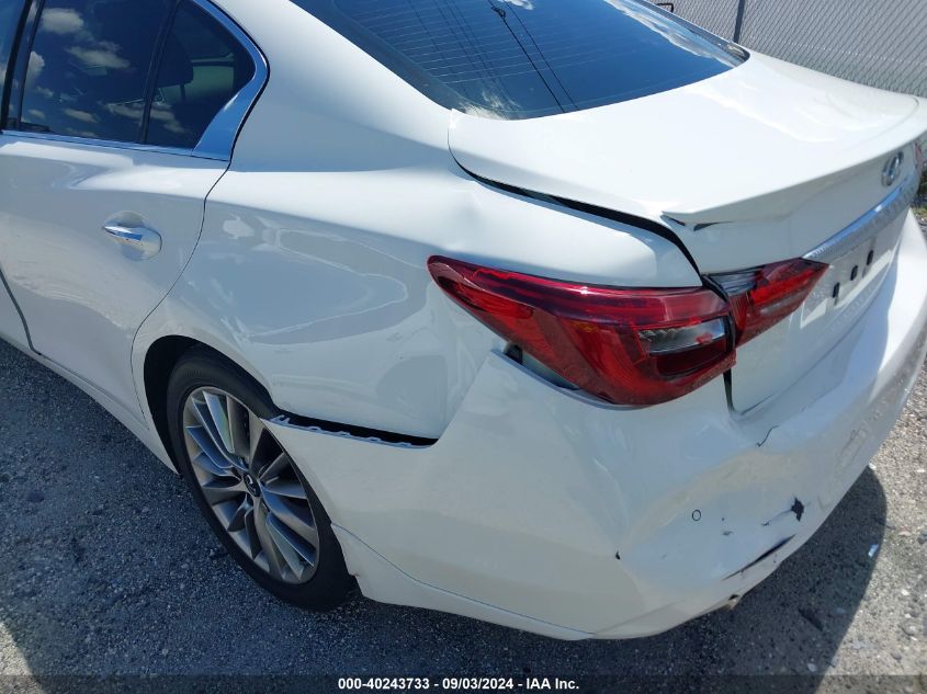 2022 Infiniti Q50 Luxe VIN: JN1EV7BP1NM310414 Lot: 40243733