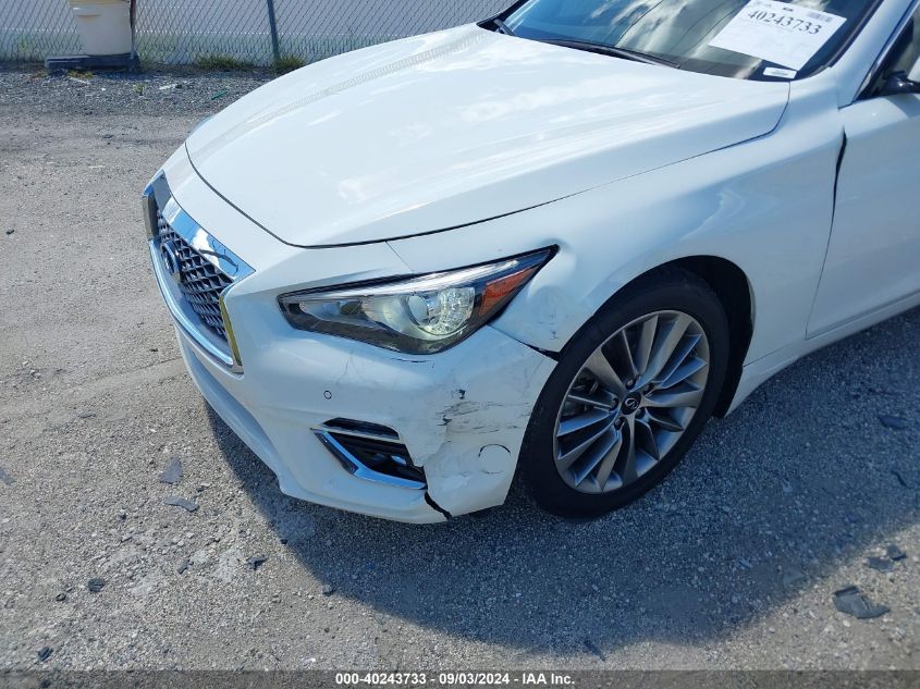 2022 Infiniti Q50 Luxe VIN: JN1EV7BP1NM310414 Lot: 40243733