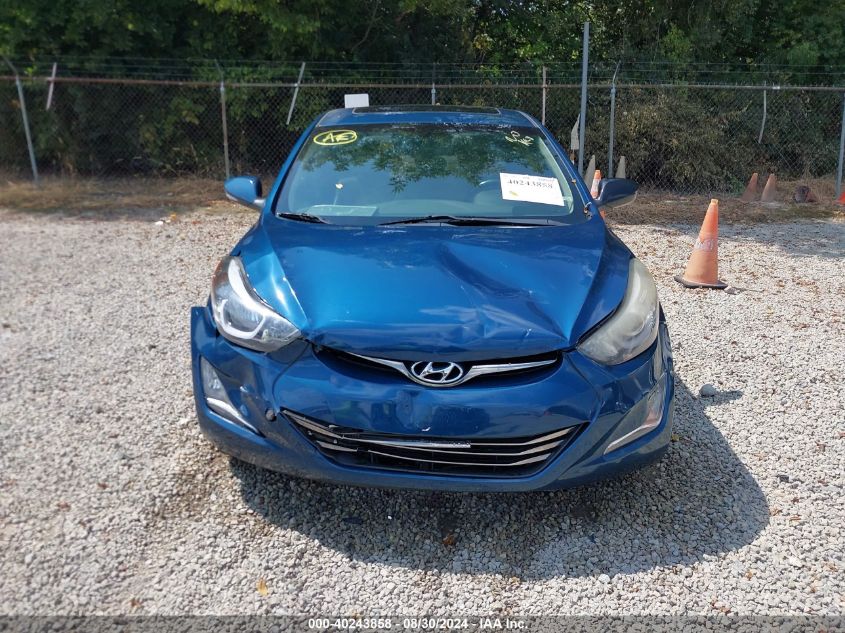 2014 Hyundai Elantra Limited VIN: KMHDH4AE2EU096916 Lot: 40243858