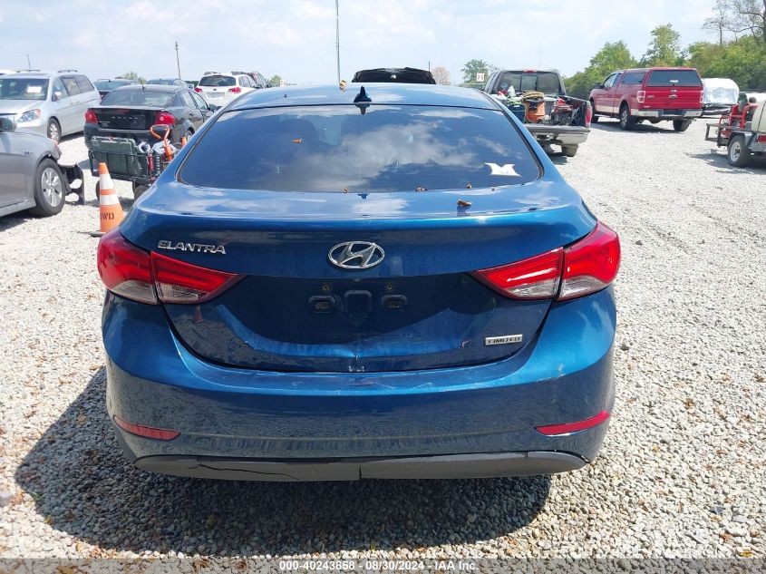 2014 Hyundai Elantra Limited VIN: KMHDH4AE2EU096916 Lot: 40243858