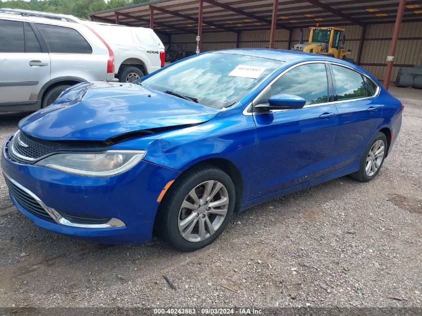 2015 Chrysler 200 Limited VIN: 1C3CCCAB7FN611682 Lot: 40243883