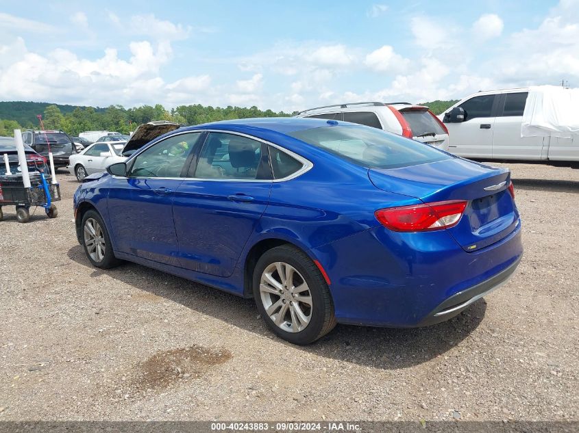 2015 Chrysler 200 Limited VIN: 1C3CCCAB7FN611682 Lot: 40243883