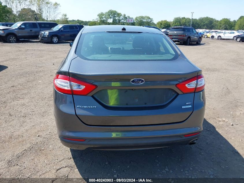 2016 Ford Fusion Se VIN: 3FA6P0HD1GR170963 Lot: 40243903