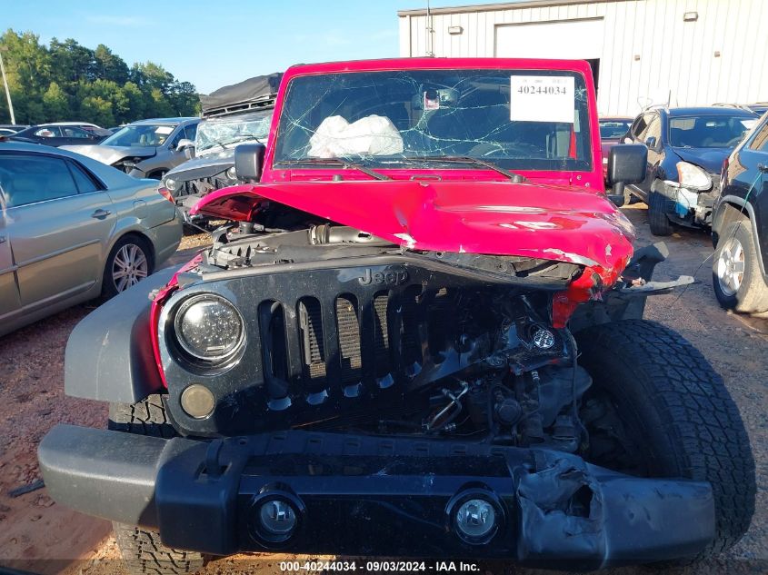 2018 Jeep Wrangler Jk Unlimited Willy Wheeler W 4X4 VIN: 1C4BJWDG5JL818517 Lot: 40244034