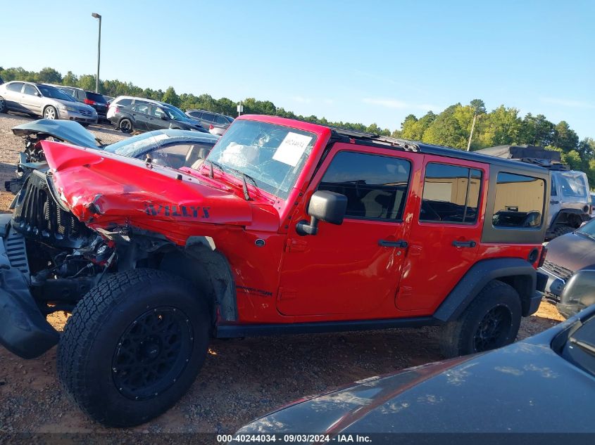 2018 Jeep Wrangler Jk Unlimited Willy Wheeler W 4X4 VIN: 1C4BJWDG5JL818517 Lot: 40244034