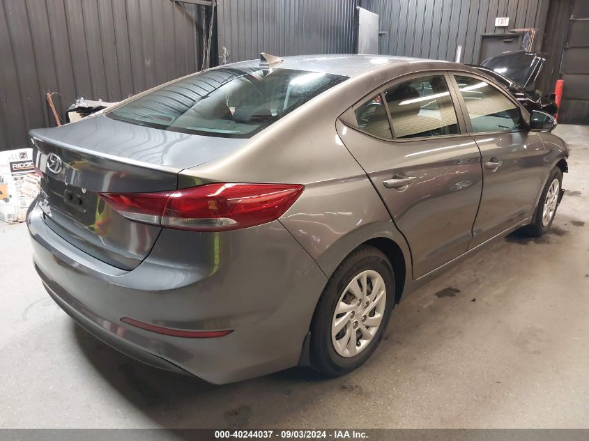 2018 HYUNDAI ELANTRA VIN: 5NPD74LF9JH380559