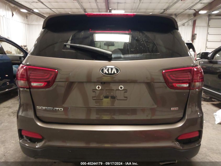 2019 Kia Sorento 2.4L Lx VIN: 5XYPGDA35KG437130 Lot: 40244179