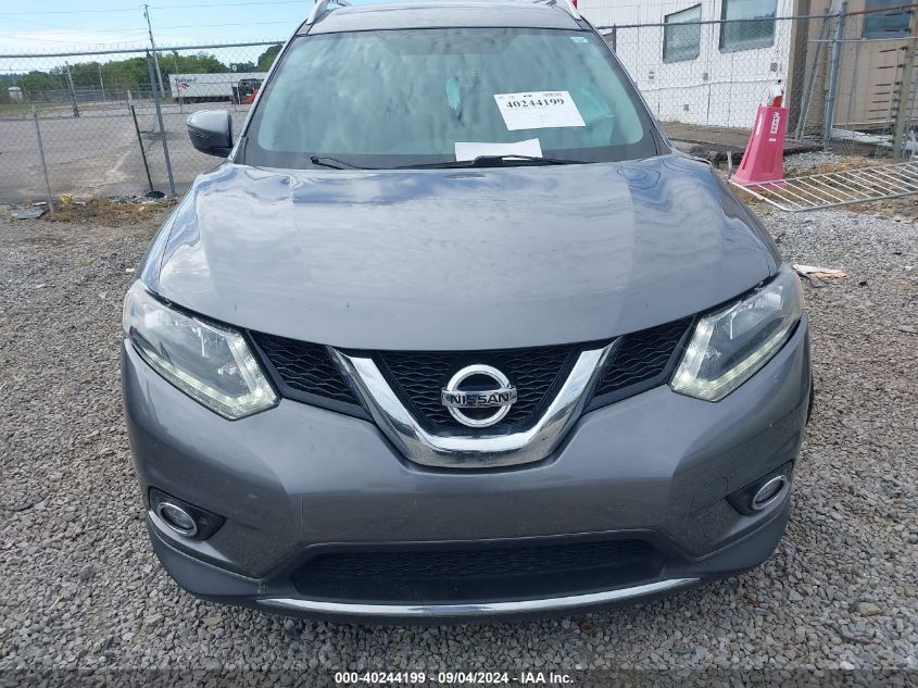 2016 Nissan Rogue Sv VIN: KNMAT2MT4GP615955 Lot: 40244199