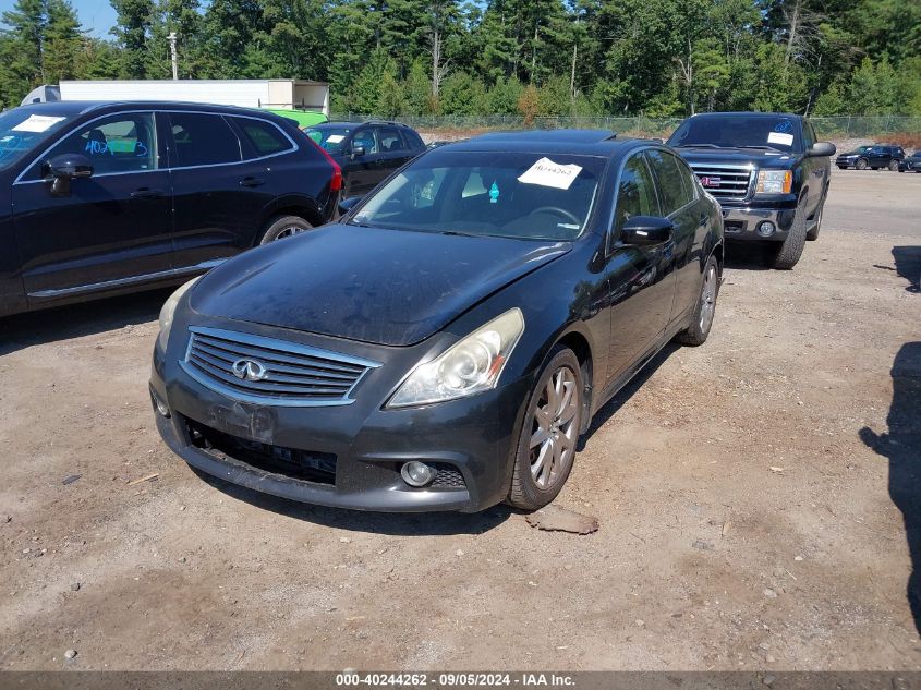 2013 Infiniti G37X VIN: JN1CV6ARXDM754006 Lot: 40244262