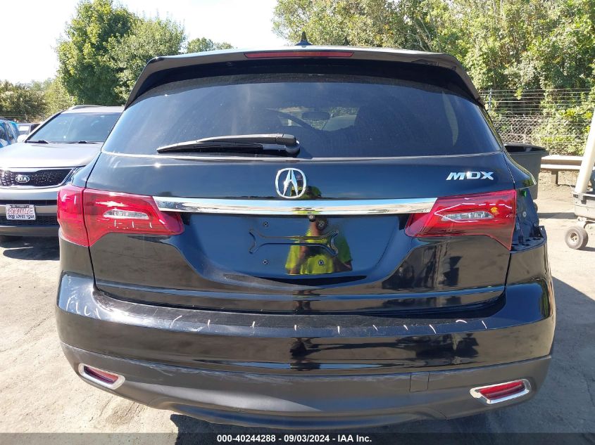 2014 Acura Mdx VIN: 5FRYD3H25EB012909 Lot: 40244288