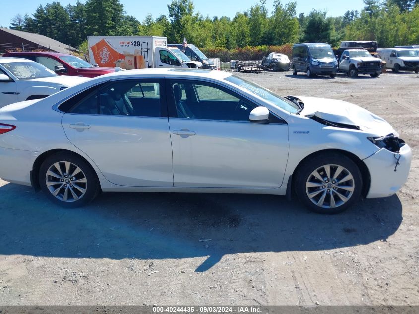 2016 Toyota Camry Hybrid Xle VIN: 4T1BD1FKXGU179898 Lot: 40244435