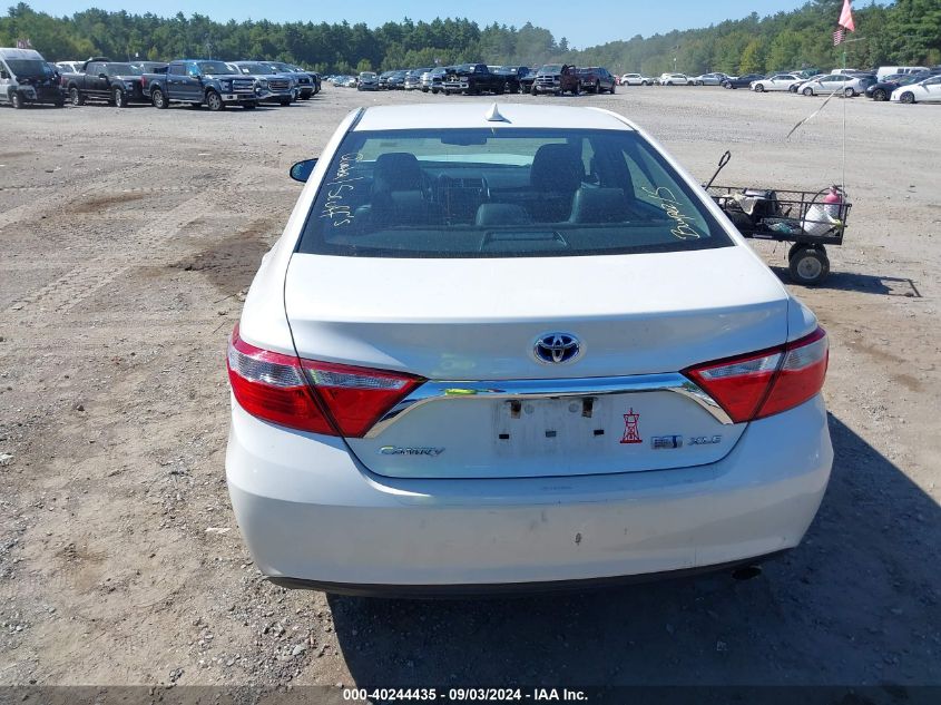 2016 Toyota Camry Hybrid Xle VIN: 4T1BD1FKXGU179898 Lot: 40244435