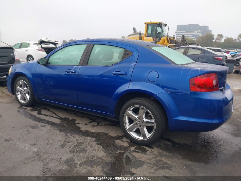 2013 Dodge Avenger Se VIN: 1C3CDZAB0DN741882 Lot: 40244439