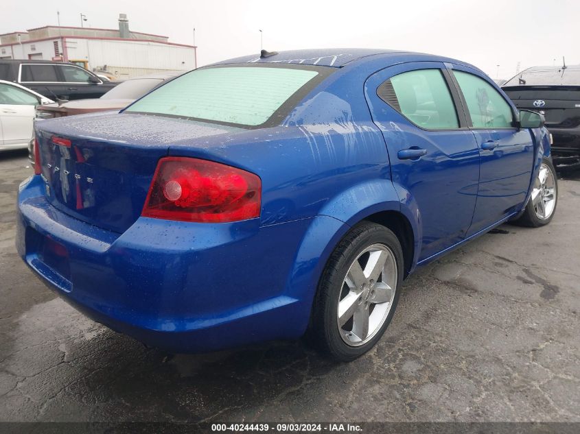 2013 Dodge Avenger Se VIN: 1C3CDZAB0DN741882 Lot: 40244439