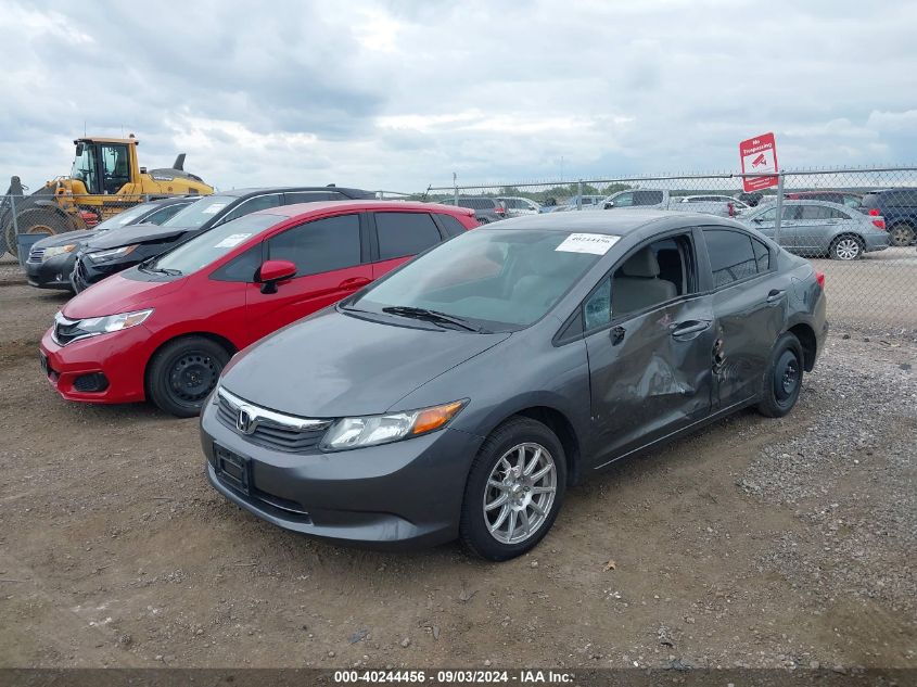 2012 Honda Civic Lx VIN: 19XFB2F50CE090412 Lot: 40244456