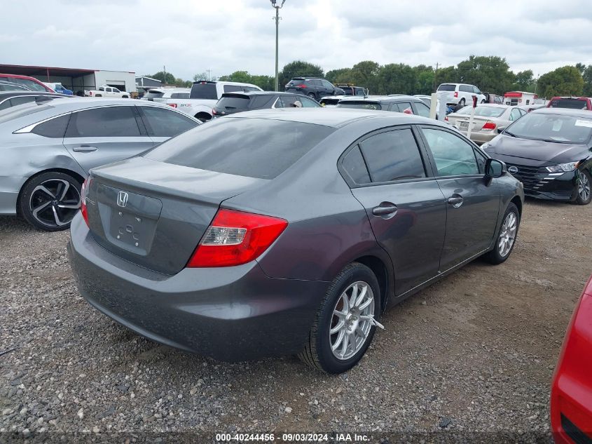 2012 Honda Civic Lx VIN: 19XFB2F50CE090412 Lot: 40244456