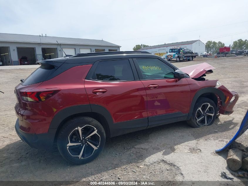 2022 Chevrolet Trailblazer Fwd Rs VIN: KL79MTSL6NB046722 Lot: 40244506