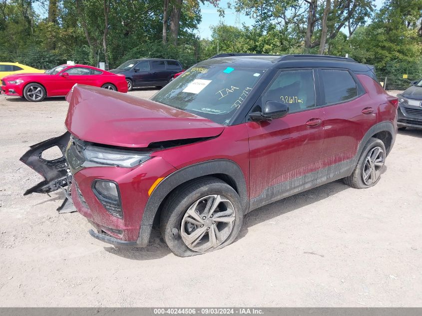 2022 Chevrolet Trailblazer Fwd Rs VIN: KL79MTSL6NB046722 Lot: 40244506