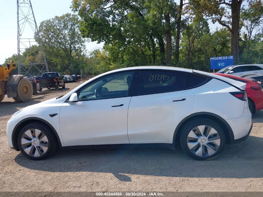 2022 Tesla Model Y Long Range Dual Motor All-Wheel Drive VIN: 7SAYGDEE3NA012145 Lot: 40244568