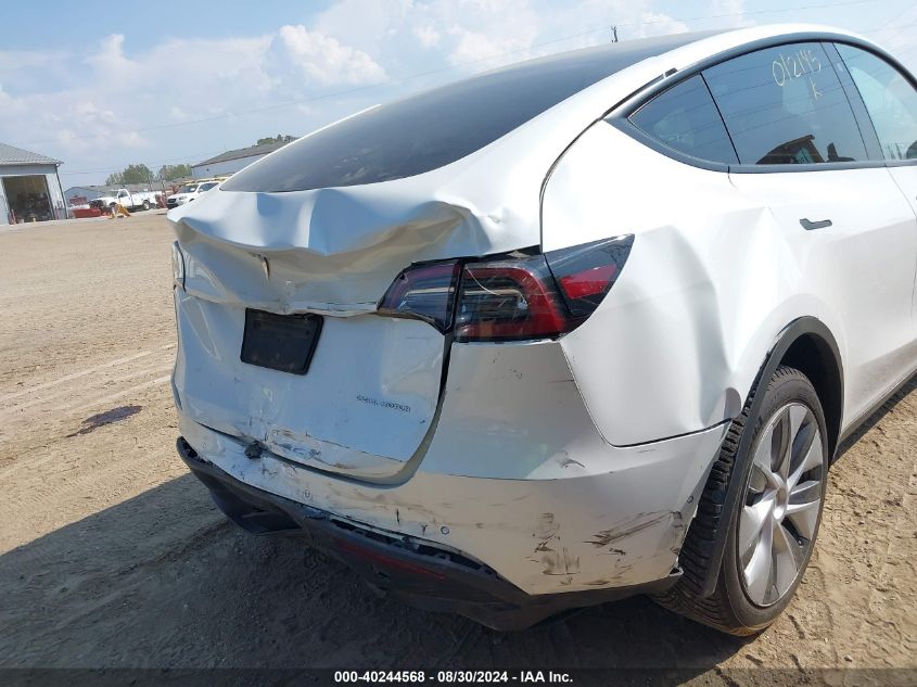 2022 Tesla Model Y Long Range Dual Motor All-Wheel Drive VIN: 7SAYGDEE3NA012145 Lot: 40244568