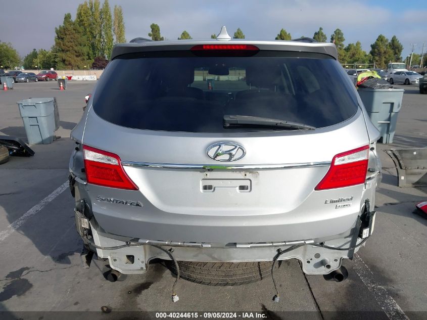 2015 Hyundai Santa Fe Limited VIN: KM8SR4HF4FU121111 Lot: 40244615