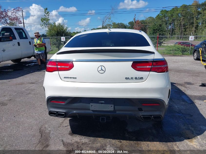 2018 Mercedes-Benz Amg Gle 63 Coupe S 4Matic VIN: 4JGED7FB0JA103793 Lot: 40244645