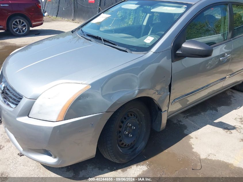 2012 Nissan Sentra 2.0 S VIN: 3N1AB6APXCL666144 Lot: 40244655