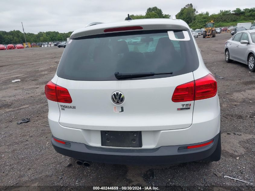 2016 Volkswagen Tiguan Se VIN: WVGBV7AX6GW604492 Lot: 40244659