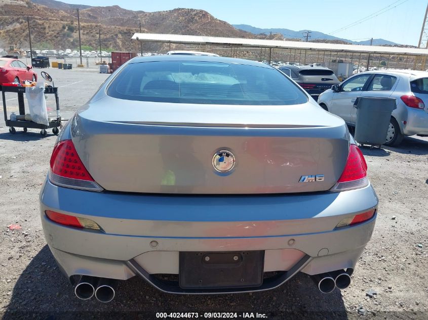 2006 BMW M6 VIN: WBSEH93496B797629 Lot: 40244673